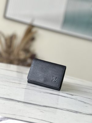 Louis Vuitton Water Ripple Black Business Card Holder 14182