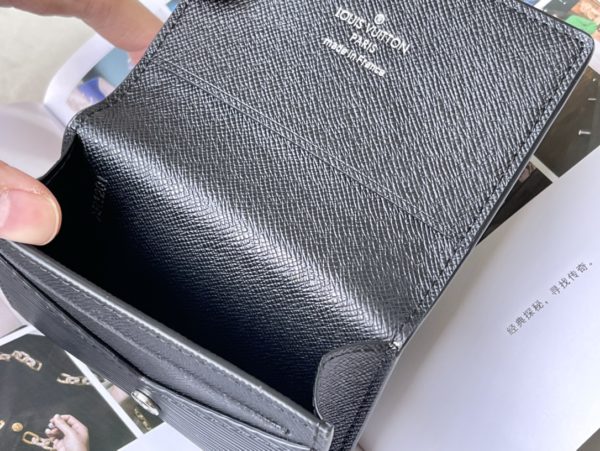 Louis Vuitton Water Ripple Black Business Card Holder 14182 - Image 9
