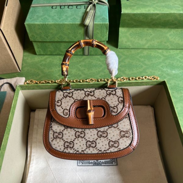 Gucci Bamboo 1947 Series Bamboo Mini Handbag. 10084