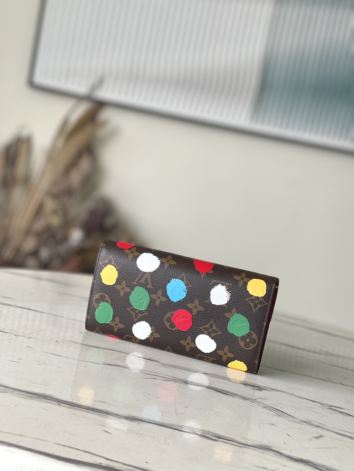 Louis Vuitton Kusama Hand-Painted Wallet 93499 - Image 2