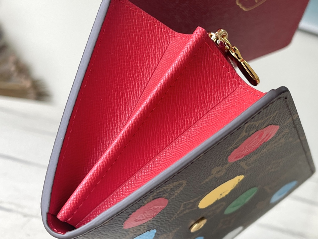 Louis Vuitton Kusama Hand-Painted Wallet 93499 - Image 3