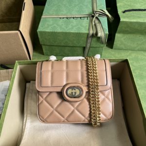 Gucci Deco Quilted Leather Shoulder Bag 28398