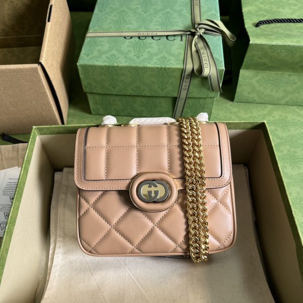 Gucci Deco Quilted Leather Shoulder Bag 28398