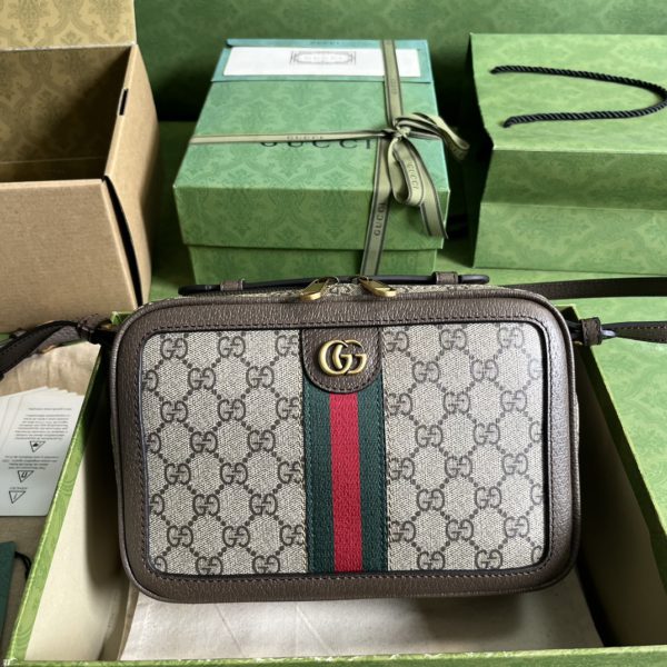 Gucci GG Supreme Canvas Handbag - Gray 18823