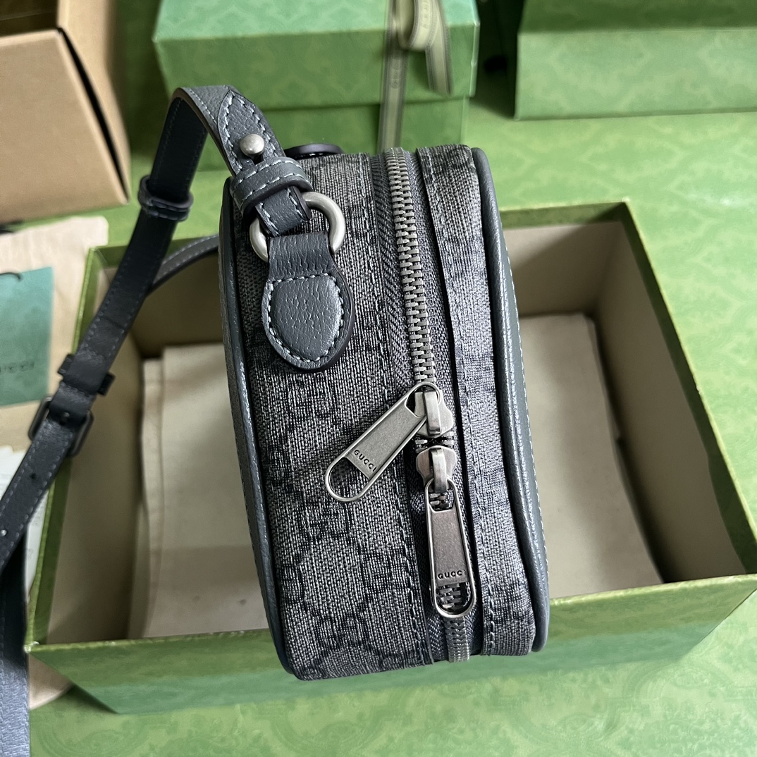Gucci GG Supreme Canvas Bag - Gray 15113 - Image 3