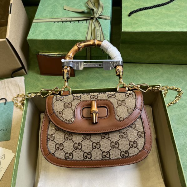 Gucci Bamboo 1947 Small Handbag. 89711