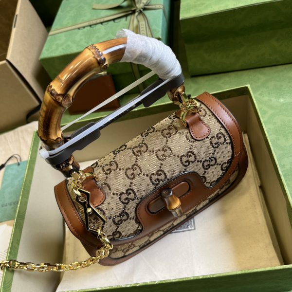 Gucci Bamboo 1947 Small Handbag. 89711 - Image 5
