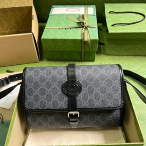 Gucci GG Messenger Black Shoulder Bag 35107