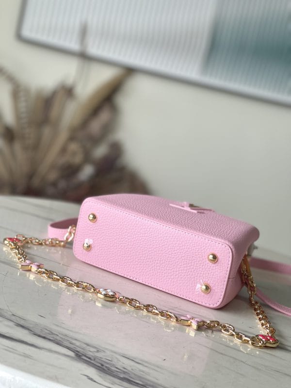 Louis Vuitton Capucines Handbag - Pink 12509 - Image 3