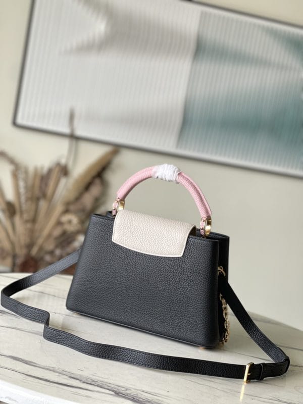 Louis Vuitton Capucines Handbag - Black 58528 - Image 2