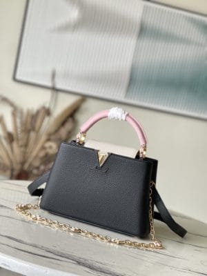 Louis Vuitton Capucines Handbag - Black 58528