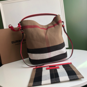 Burberry Medium Ashby Shoulder Handbag - Red 56487