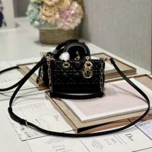 Dior Mini Horizontal Diana Bag - Black 54420
