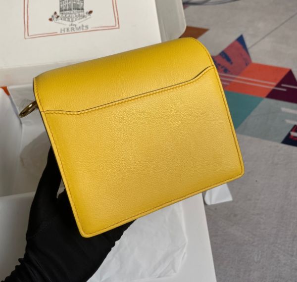 Hermes Pig Nose Bag - Amber Gold 13822 - Image 5