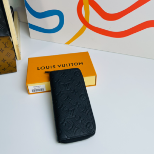 Louis Vuitton Monogram Zippy Vertical Wallet - Black 21267
