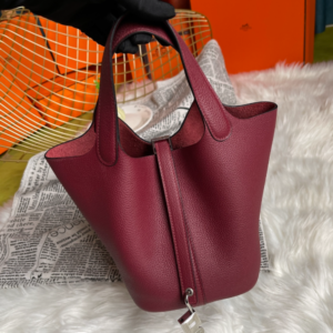 Hermes Picotin 18 Vegetable Basket Handbag - Wine Red 58739