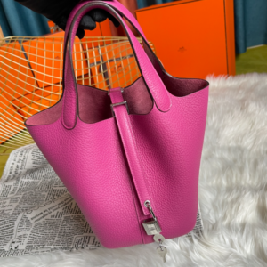 Hermes Picotin 18 Vegetable Basket Handbag - Rose Purple 52403