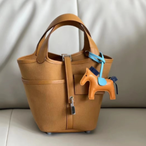 Hermes Cargo Picotin Canvas Handbag - Brown 20975
