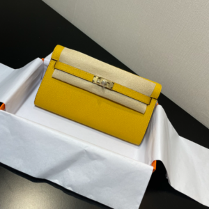 Hermes Kelly Crossbody Bag - Naple Yellow 23356