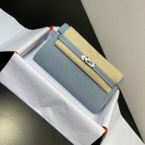 Hermes Kelly Crossbody Bag - Linen Blue 38465