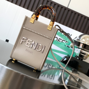Fendi Mini Sunshine Bag - Elephant Gray 94182