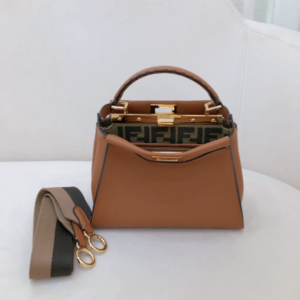 Fendi Peekaboo Handbag- Brown 65500