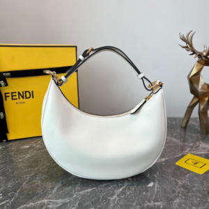 Fendi Praphy Underarm Small Bag - White 28072