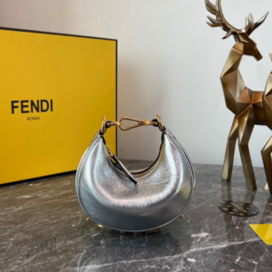 Fendi Praphy Underarm Mini Bag - Silver 64753