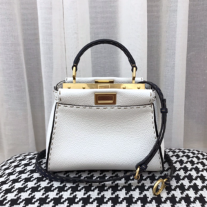Fendi Peekabo Handbag - White 58234