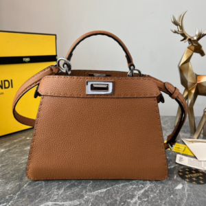 Fendi Iconic Peekaboo Small Bag - Brown 99931