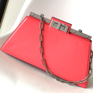 Fendi Peekaboo Cut Medium Bag - Peach 88257