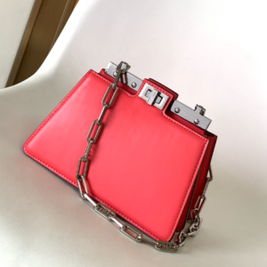 Fendi Peekaboo Cut Small Bag - Peach 38008