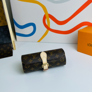 Louis Vuitton Monogram canvas 3 Watch Case - Brown 55783