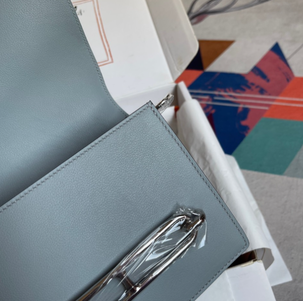 Hermes Pig Nose Bag - Blue 77945 - Image 3