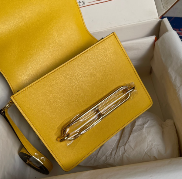 Hermes Pig Nose Bag - Amber Gold 13822 - Image 3