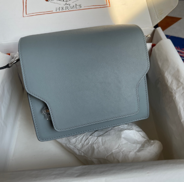 Hermes Pig Nose Bag - Blue 77945 - Image 2