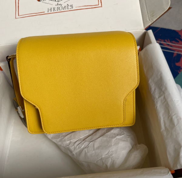 Hermes Pig Nose Bag - Amber Gold 13822 - Image 2