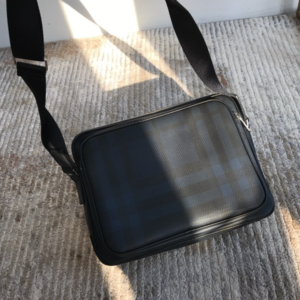 Burberry Muswell Check Messenger Bag - Blue 83112