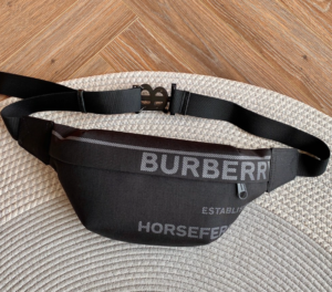 Burberry Small Canvas Horseferry Print Belt Bag - Black 24212