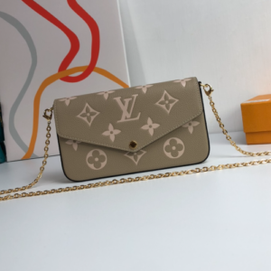 Louis Vuitton Félicie Pochette Chain Bag - Khaki 27686