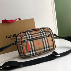 Burberry Bjiachunyuan Vintage Check Pattern Bag 69019