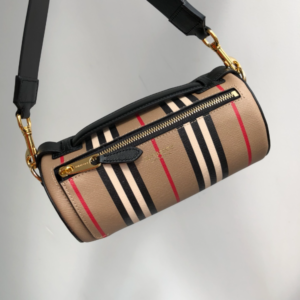 Burberry Barrell Striped Canvas Drum Bag 57680