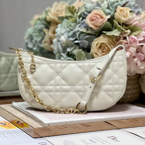 Dior CD LOUNGE Moon Handbag - White 41458