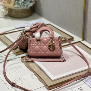Dior Mini Horizontal Diana Bag - Pink 65200