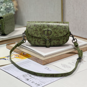 Dior Bobby East-West Handbag - Green Print 44307