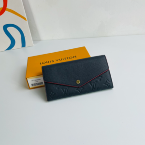 Louis Vuitton Monogram Envelope Style Sarah Wallet - Blue 52001
