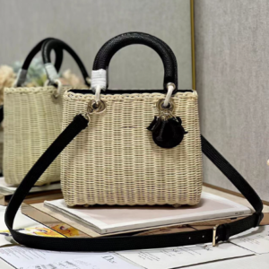 Dior Five-Compartment Basket Bag - Black Snakeskin 90759