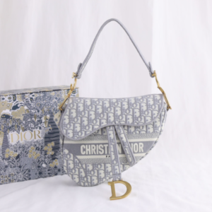 Dior Christian Top Saddle Bag - White 79101