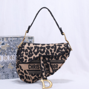 Dior Christian Top Saddle Bag - Black 78681