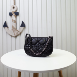 Dior Caro Tulip Handbag - Black 67857